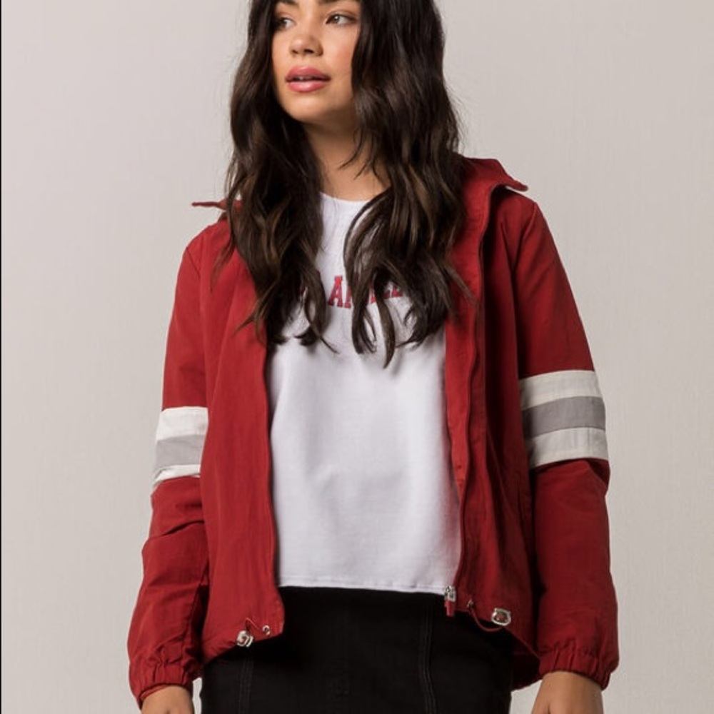 red coach jacket